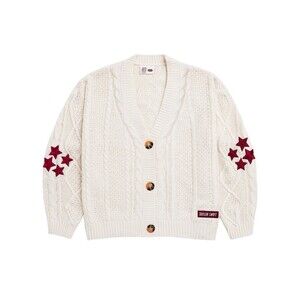 Taylor Swift Red Stars Cardigan Taylor's Version Cable Knit Size XL 2XL